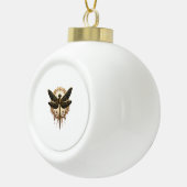 Art Nouveau Dragonfly Elegante Steampunk Keramische Bal Ornament (Rechts)