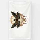 Art Nouveau Dragonfly Elegante Steampunk Spandoek (Verticaal)