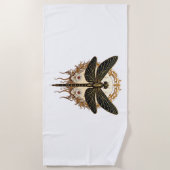 Art Nouveau Dragonfly Elegante Steampunk Strandlaken (Voorkant)