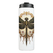 Art Nouveau Dragonfly Elegante Steampunk Thermosbeker (Voorkant)