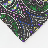 art nouveau dragonfly fleece deken (Hoek)