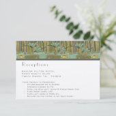 Art Nouveau Dragonfly Reception en Directio Invit Kaart (Staand voorkant)