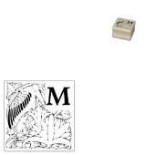 Art Nouveau Dropcap Rubberstempel (Gestempeld)