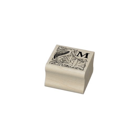  Art Nouveau Dropcap Rubberstempel (Stempel)