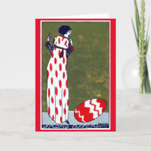 Art Nouveau Easter Kaart