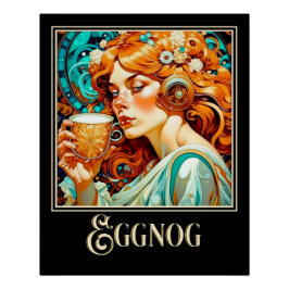 Art Nouveau Eggnog Perfect Poster