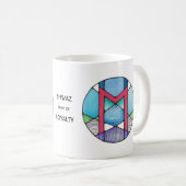 Art Nouveau Ehwaz Rune Mok - TROUW! (Voorkant rechts)