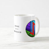 Art Nouveau Eihwaz Rune Mok – UITHOUDBAARHEID! (Voorkant rechts)