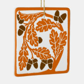 Art Nouveau eikels en eikenbladeren Keramisch Ornament (Rechts)