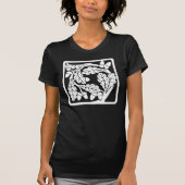Art Nouveau eikels en eikenbladeren T-shirt (Voorkant)
