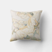  Art Nouveau Elegant Lady Kussen (Achterkant)