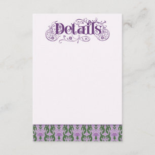 Art Nouveau Elegante Distel Sering Hechter Kaart