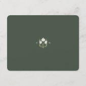 Art Nouveau Elegantie Bruiloft Receptie Kaart (Achterkant)