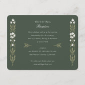 Art Nouveau Elegantie Bruiloft Receptie Kaart (Voorkant)