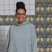 Art Nouveau Elegantie Jade Brons Tegeltje