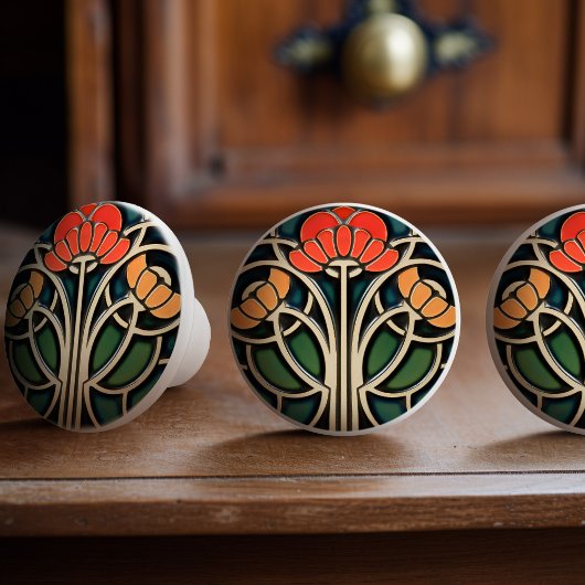 Art Nouveau Elegantie Knoppen Trek
