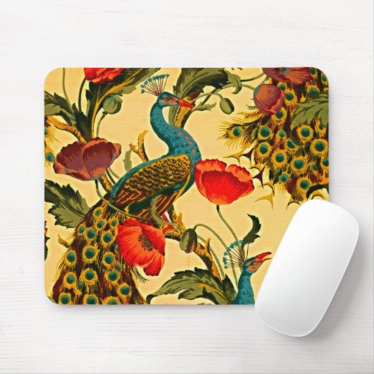 Art Nouveau Elegantie: Sidewall, The Peacock, 1896 Muismat (Met muis)