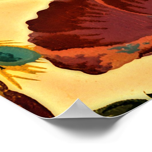 Art Nouveau Elegantie: Sidewall, The Peacock, 1896 Poster (Hoek)