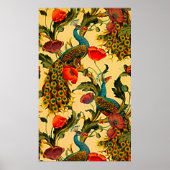 Art Nouveau Elegantie: Sidewall, The Peacock, 1896 Poster (Voorkant)