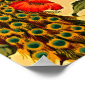 Art Nouveau Elegantie: Sidewall, The Peacock, 1896 Poster (Hoek)