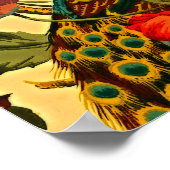 Art Nouveau Elegantie: Sidewall, The Peacock, 1896 Poster (Hoek)