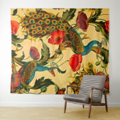 Art Nouveau Elegantie: Sidewall, The Peacock, 1896 Wandkleed (In Situ (horizontaal))