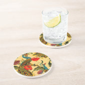 Art Nouveau Elegantie: Sidewall, The Peacock, 1896 Zandsteen Onderzetter (Zijkant)