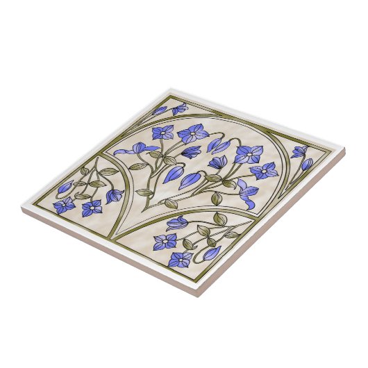 Art Nouveau-element Tegeltje (Zijkant)