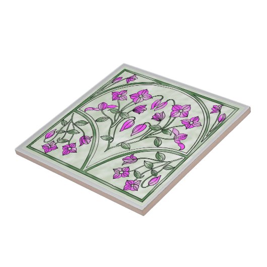 Art Nouveau-element Tegeltje (Zijkant)