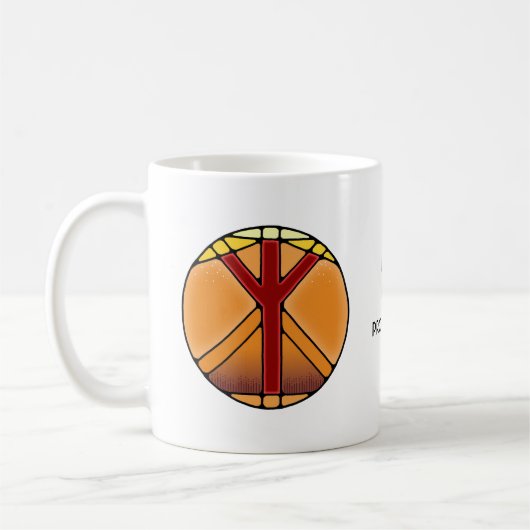 Art Nouveau Elhaz Rune Mok – BESCHERMING! (Links)