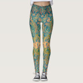 Art nouveau en Perzische kunst- geïnspireerde digi Leggings (Voorkant)