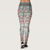 Art nouveau en Perzische kunst- geïnspireerde digi Leggings (Achterkant)