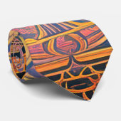 Art nouveau en Perzische kunst- geïnspireerde digi Stropdas (Opgerold)