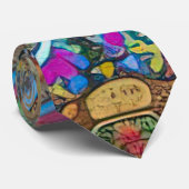 Art nouveau en Perzische kunst- geïnspireerde digi Stropdas (Opgerold)