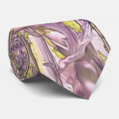 Art nouveau en Perzische kunst- geïnspireerde digi Stropdas (Opgerold)