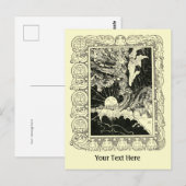 Art Nouveau Engel Met Kind Sjabloon Briefkaart (Voorkant / Achterkant)