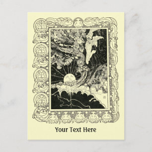  Art Nouveau Engel Met Kind Sjabloon Briefkaart