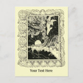 Art Nouveau Engel Met Kind Sjabloon Briefkaart (Voorkant)