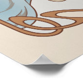 Art Nouveau Ermine Furry Poster (Hoek)