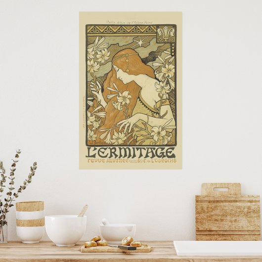 Art Nouveau "Ermitage Poster (Keuken)