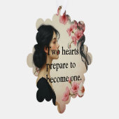 Art Nouveau ETHERISCHE Huwelijksuitnodiging met Fl Ornament Kaart (Rechts)