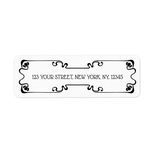 Art Nouveau Etiket (Voorkant)