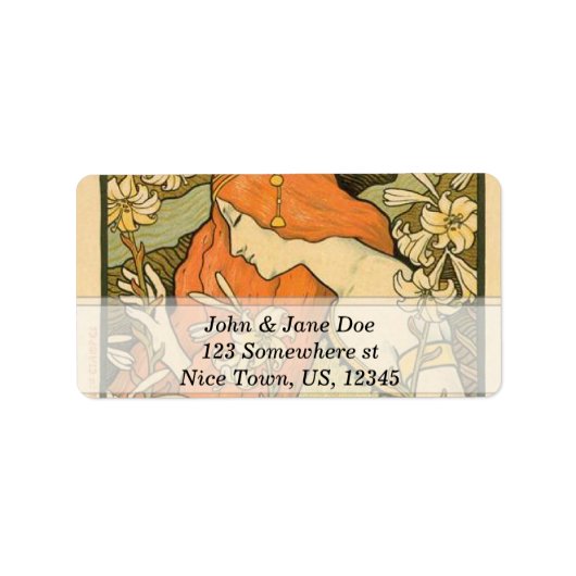Art Nouveau Etiket (Voorkant)