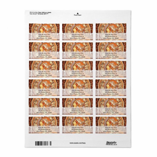 Art Nouveau Etiket (Full Sheet)