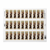 Art Nouveau Ex-Libris Bookplate Booklabel Etiket (Full Sheet)