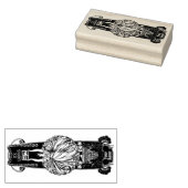 Art Nouveau Ex Libris Vrouw Sjabloon Rubberstempel (Gestempeld)