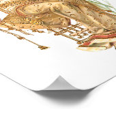 Art Nouveau Exotic Beauty uit Orient Poster (Hoek)