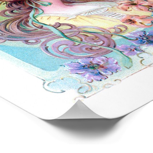  Art Nouveau Exotic Lady Poster (Hoek)