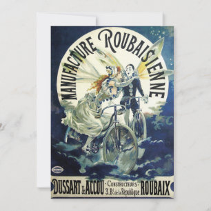 Art Nouveau Fairies, Pierrot Bicycle Moon