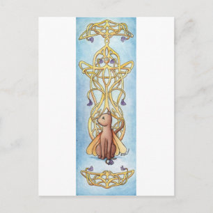 Art Nouveau Fairy Cat Briefkaart